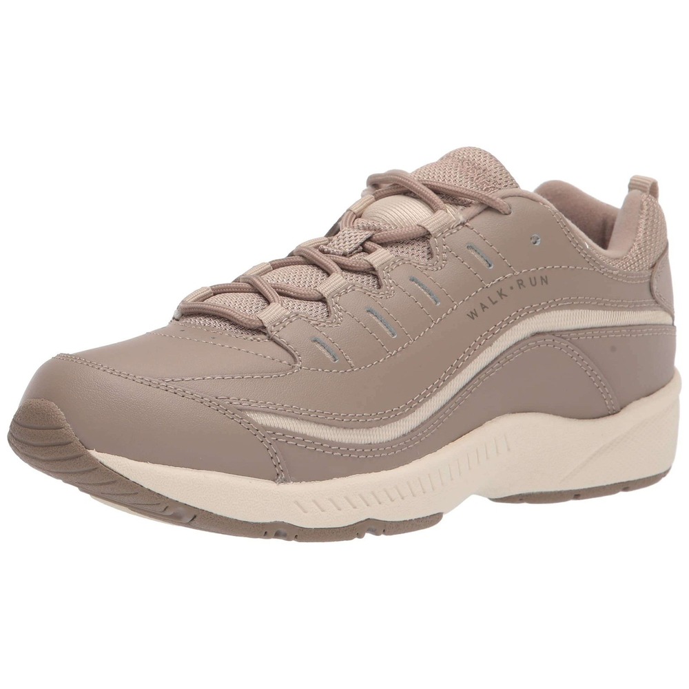Easy Spirit  Easy-On Walking Sneaker  Women 8.5M Neutral Tan Lace‎ Up THICK Sole